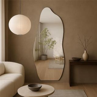 Espelho Orgânico Grande 150x60cm Parede Corpo Inteiro OG06 Design Assimétrico para Quarto 