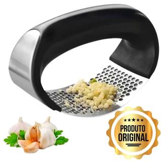 Espremedor de alho de aço inoxidável Triturador fácil de usar alça antiderrapante - SLB