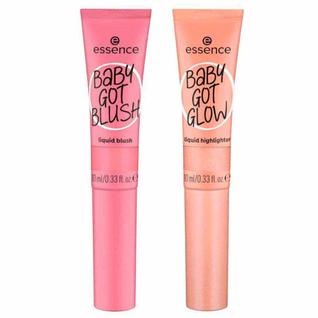 Essence Baby Got Kit - Blush Líquido Dusty Rose + Iluminador Líquido Breezy Bronze