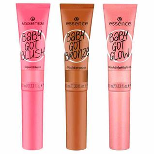 Essence Baby Got Kit - Iluminador Líquido Rose and Shine + Blush Líquido Pinkalicious + Br
