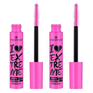 Essence I Love Extreme Crazy Volume Kit de Maquiagem  2 Máscaras de Cílios