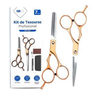 Estojo Kit Corte De Cabelos Tesouras