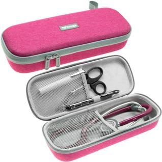 Estojo para estetoscópio ButterFox, bolso semirrígido, rosa, 28x11x5 cm