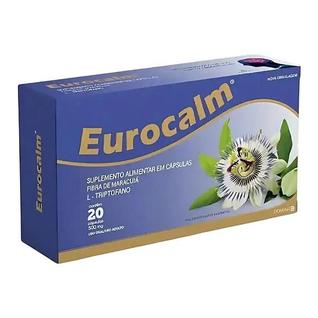 Eurocalm Suplemento 20 Cápsulas Relaxamento e Bem-Estar Uso Diário