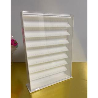 Expositor De Piercing ACRILICO BRANCO Com TAMPA