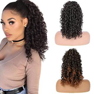 Extenção Rabo de Cavalo Cacheado Curto Variás Cores