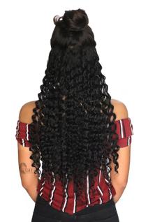 Extensão De Cabelo Em Fibra Orgânica Weng Cacheado Com Aplique Tic Tac Para Volume - Afro 