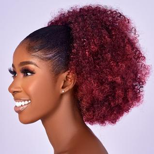 Extensão de rabo de cavalo CECINILL Afro Puff Kinky Curly Synthetic