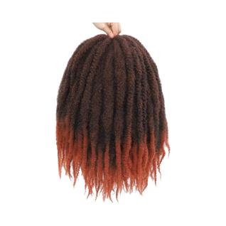 Extensões De Cabelo Sintético Afro Kinky Marley Twist Para Tranças, 10-18 Polegadas, Para 