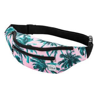 Fanny Pack Vibe Festival Gear Tropical Pink para homens e mulheres