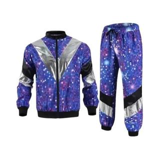 Fantasia Disco Dos Anos 80 E 90 Para Homens E Mulheres, Acessórios Para Festa, Jaqueta E C