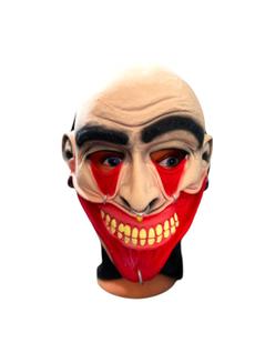 Fantasia Máscara rosto esticado com piercing assustadora