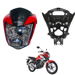 Farol Frontal Frente Cg Titan 160 modelo 2022 / 2024 Com Aranha