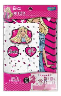 Festa Barbie Kit Decorativo Só Um Bolinho Festa 62 Peças