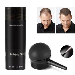 Fibra Capilar Preto ou Castanho Maquiagem Para Cabelo Queratina Natural