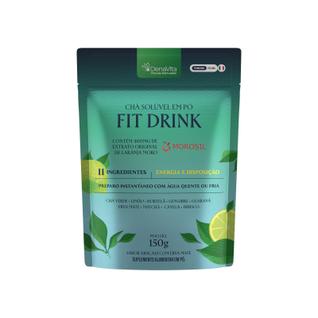 Fit Drink Chá Solúvel Em Pó - Extrato de Laranja Moro + Hibisco + Erva Mate + Matchá + Chá