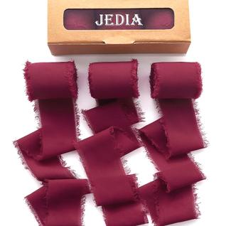 Fita decorativa MEDIA 3 rolos de 3,8 cm x 6,4 m de seda de Natal