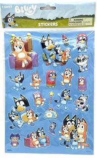 Folha de adesivos Trends International Bluey Raised Stickers