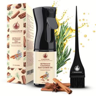 Frasco de 60 ml de óleo de crescimento capilar Cinnagrow Cinnamom & Rosemary