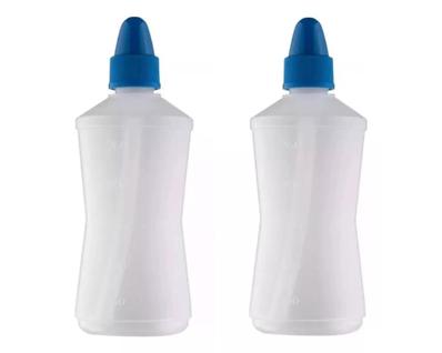 Frasco Limpador Nariz Lavador Para Lavagem Nasal 250ml Kit C/2