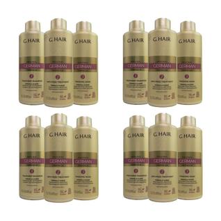 G.Hair Escova Progressiva Alemã 4 Kits (3 x 1 Litro)