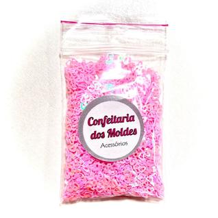 G2 Aplique rosa Lantejoula Paetê enchimento resina unhas Coração 10gr