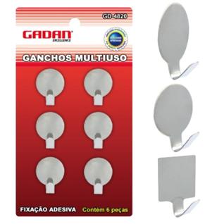 Ganchos Adesivos Multiuso Pendure Sem Furar Tudo Que Precisa Foco em Ganchos Adesivos, Mul