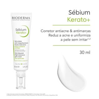 Gel Creme Antiacne Sebium Kerato+ 30ml Bioderma Momento de aplicação Dia/Noite Tipo de pel