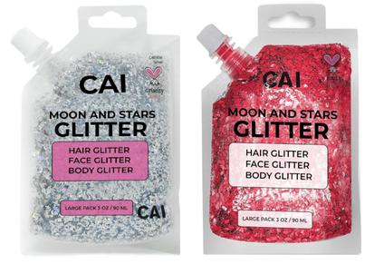 Gel Glitter CAI BEAUTY NYC, rosto e corpo, cabelo, Halloween, 90 ml, pacote com 2