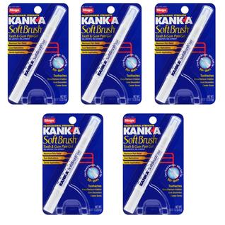 Gel para dor de dente e gengiva Kank-A Soft Brush de 2 ml - pacote com 5