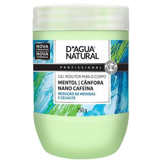Gel Redutor Dagua Natural Mentol Cânfora Nano Cafeína 750g Redução de Medidas e Celulite