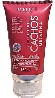 Gelatina Knut Cachos Ondulado Cacheado Crespo Encaracolado modelador Ativador Sem Enxague 