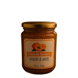 Geleia de Damasco com Laranja 225g  Artesanal, Natural, com Mel e Açúcar Demerara  Combina