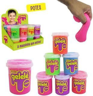 Geleinha slime / gelele com glitter colors 152g - DOCE BRINQUEDO