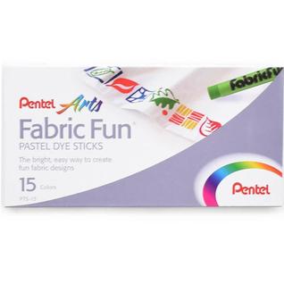 Giz Pastel Seco Fabric Fun Para Tecido Pentel - 15 Cores