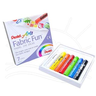 Giz Pastel Seco Fabric Fun para Tecido Pentel - 7 Cores