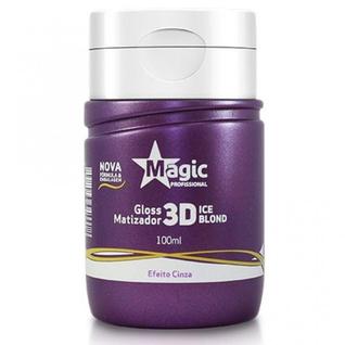 Gloss Matizador 3D Ice Blond Efeito Cinza Magic Color Gloss Matizador 100ml