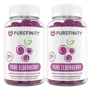 Gomas de sabugueiro PUREFINITY Sambucus com vitamina C e zinco