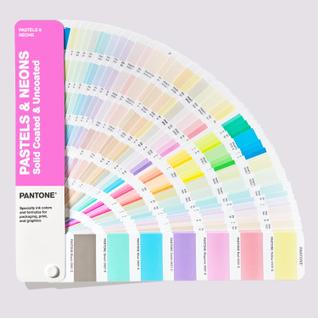 Guia de cores Pantone Pastels & Neons GG1504C revestidos e não revestidos