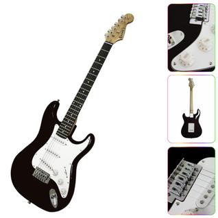 Guitarra Elétrica Preta e Branca Descubra o Poder da Música com Este Instrumento Impressio
