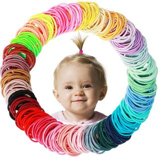 Hair Ties WillingTee 200 peças de suporte elástico para rabo de cavalo