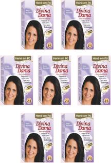 Hene em Po Divina Dama 07x50gr Jaborandi ( Cores: Incolor, Chocolate, Preto, Azulado, Cast