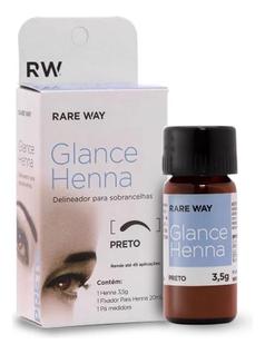 Henna de Sobrancelhas Glance 3,5g com Fixador e Pá Medidora 20ml