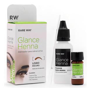 Henna de Sobrancelhas Glance 3,5g com Fixador e Pá Medidora 20ml