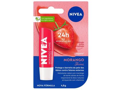 Hidratante Labial Nivea Morango Shine 4,8g