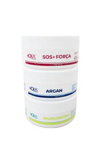 Hoka cronograma máscaras murumuru + argan + s.o.s + força 200g