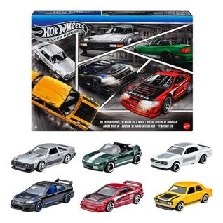 Hot wheels - silver series - streets of japan - jdm - pack 6 carros