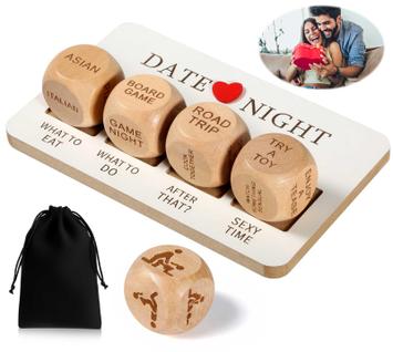 Ideias de presentes para casais Date Night Dice, presentes de dia dos namorados para ele, 