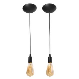Iluminação Retro: Kit 2 Fio Pendente Liso de 1 Metro - Elegância e Modernidade