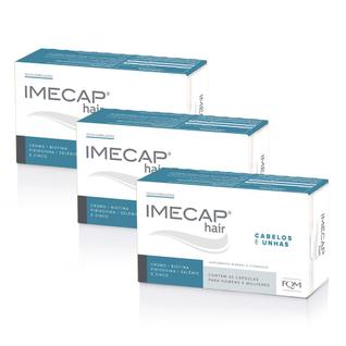 Imecap Hair c/ 30 Vitaminas p Cabelos e Unhas Leve 3 Pague 2